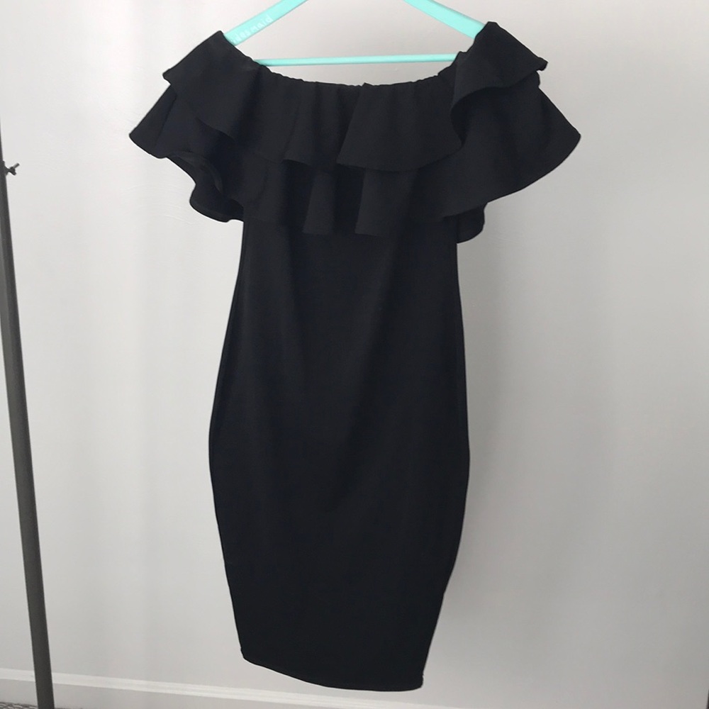 Black maternity dress